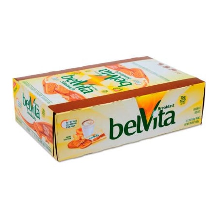 Nabisco Nabisco belVita Breakfast Biscuits, Peanut Butter Sandwich, 1.76 oz. Pack, 8/Box 00 44000 04068 00